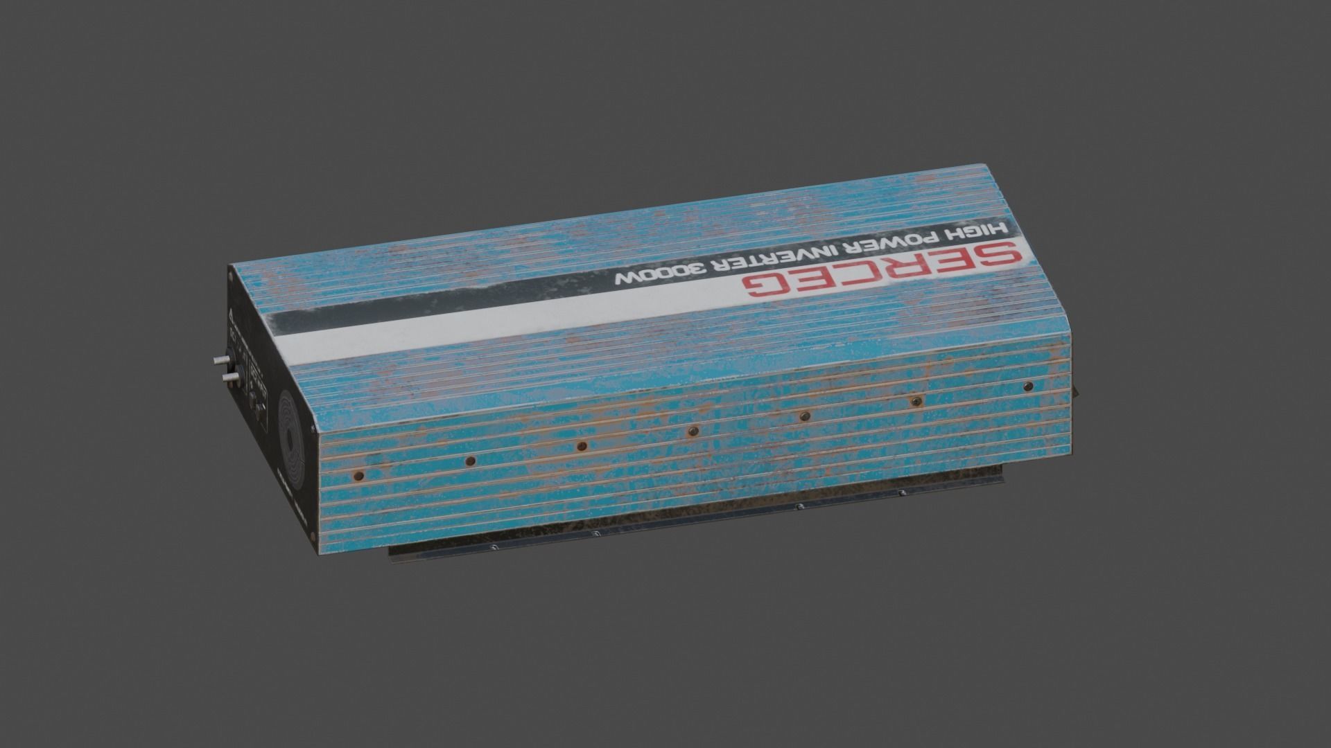 Moderately dirty Inverter Low-poly 3D model_8