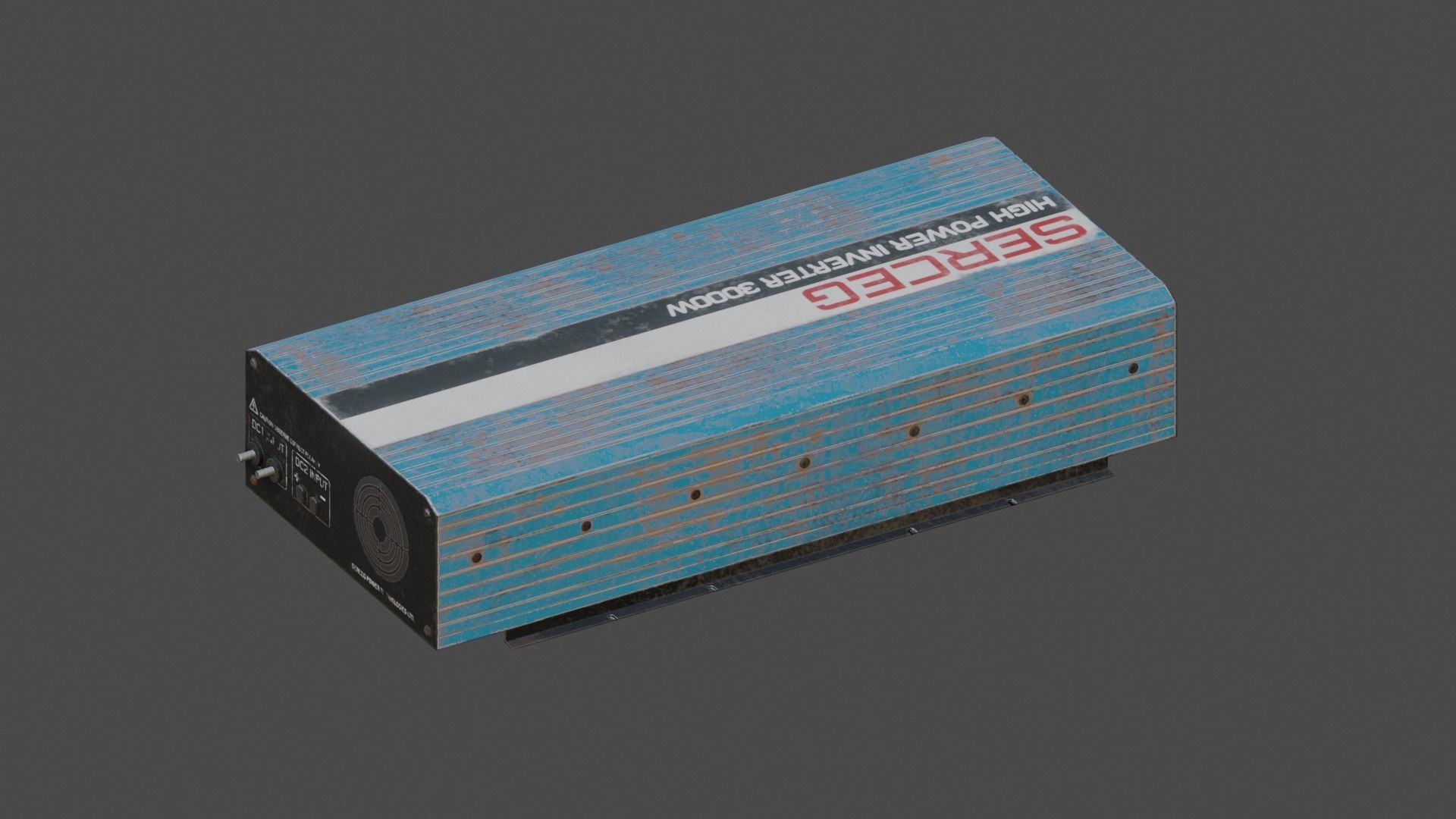 Moderately dirty Inverter Low-poly 3D model_9