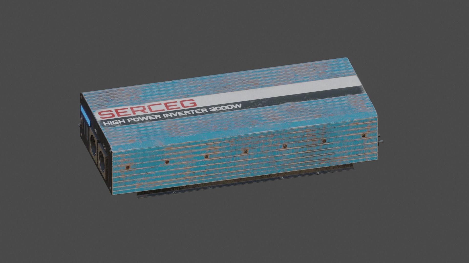 Moderately dirty Inverter Low-poly 3D model_19