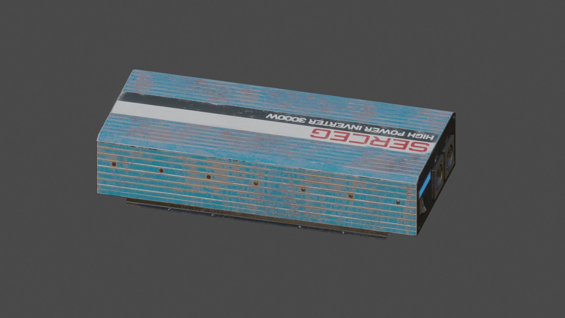 Moderately dirty Inverter Low-poly 3D model_6