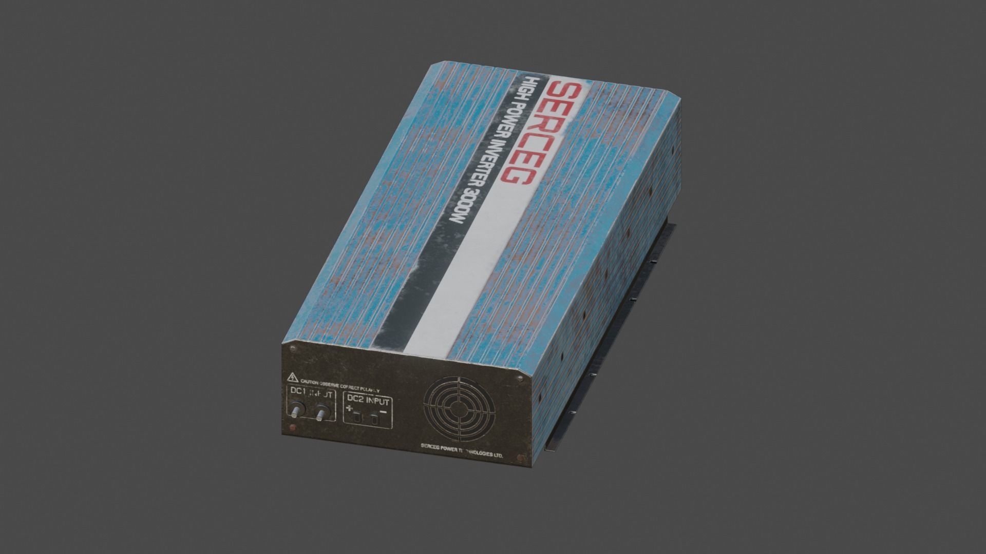 Moderately dirty Inverter Low-poly 3D model_12