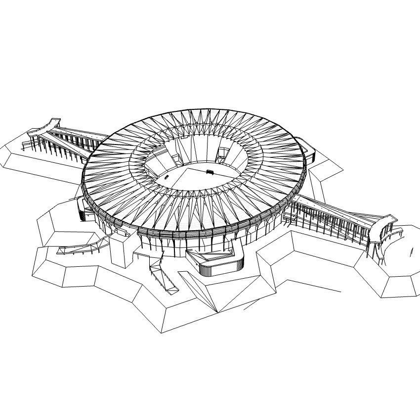 Maracana rio de janeiro stadium 3D model_1
