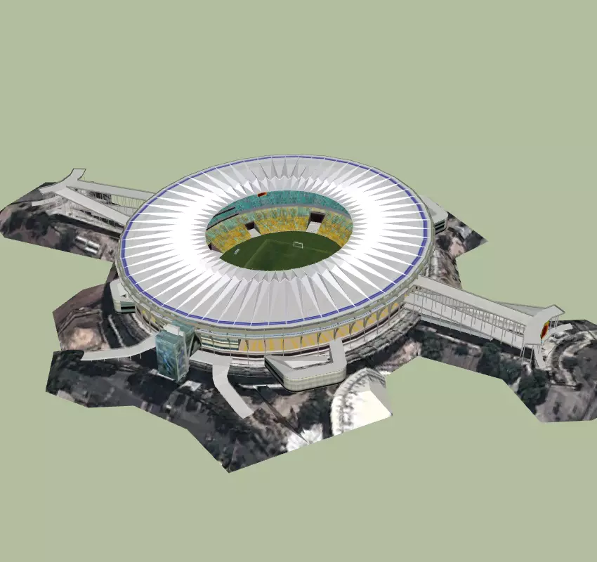 Maracana rio de janeiro stadium 3D model_0