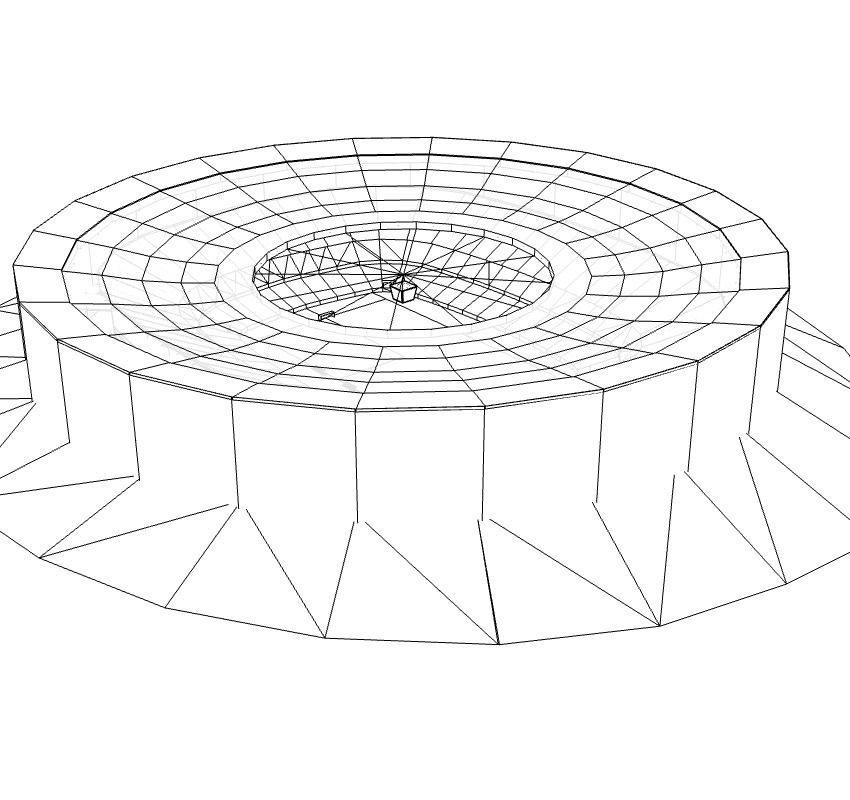 Mane Garrincha Stadium 3D model_1