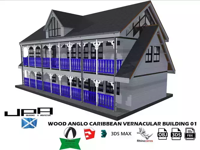 Wood Vernacular 2 storie Building