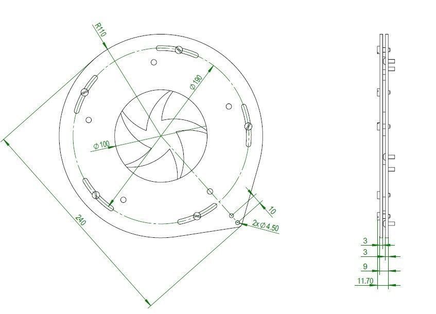 Rotating mechanical iris-bar structure 3D print model_4
