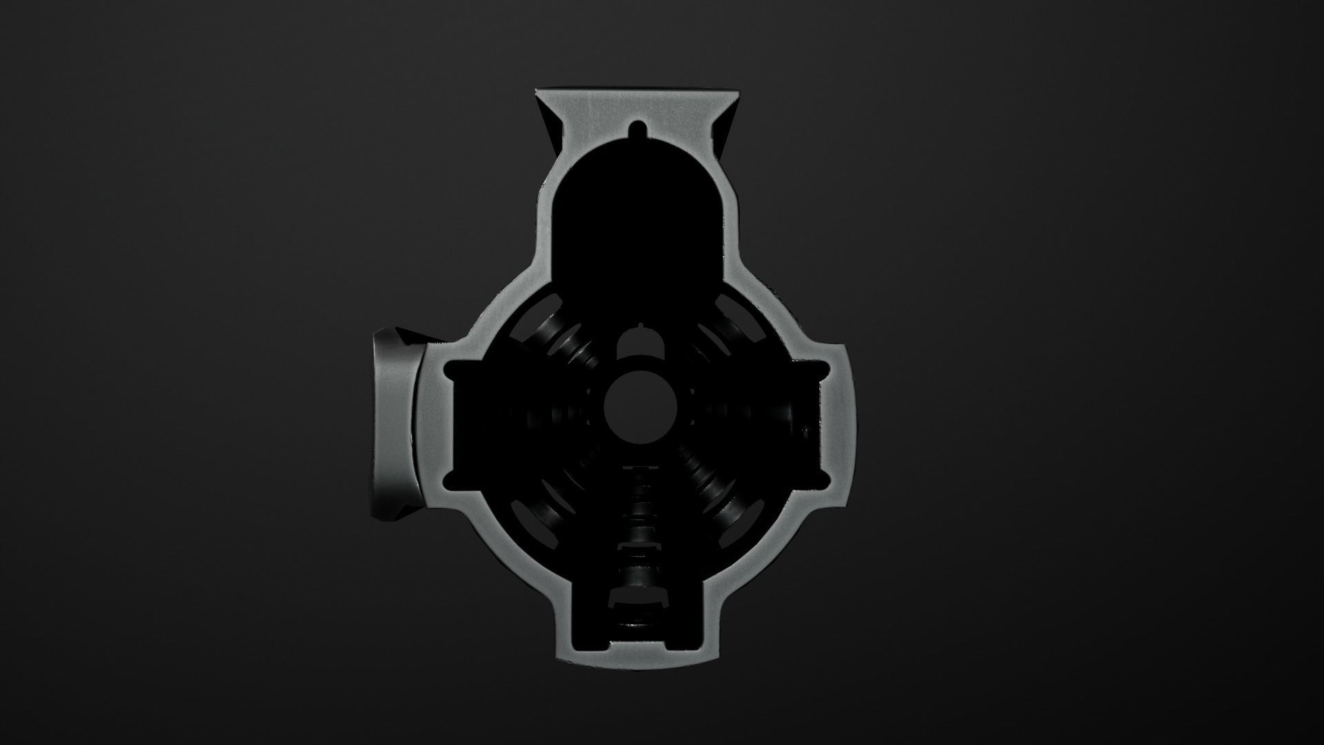 Geissele Super Modular Rail HK416 Handguard Low-poly 3D model_20