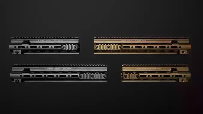Geissele Super Modular Rail HK416 Handguard Low-poly 3D model