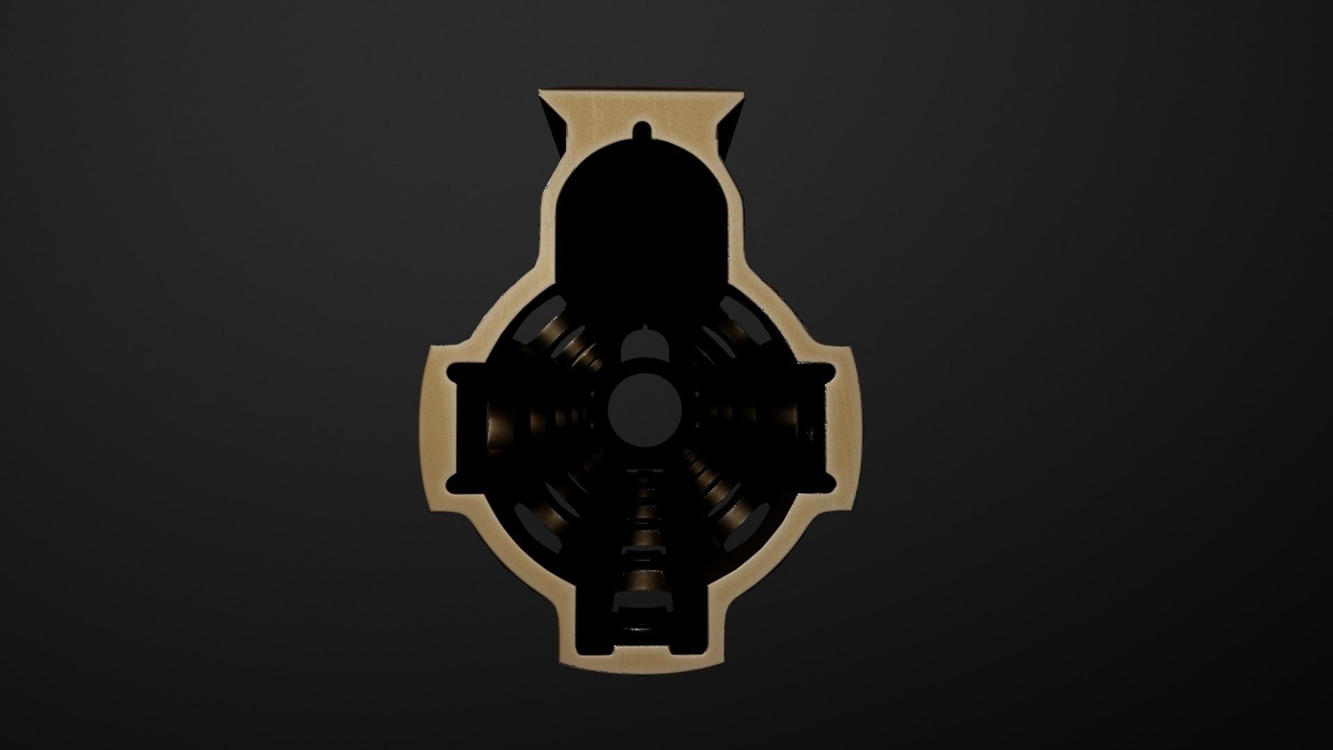 Geissele Super Modular Rail HK416 Handguard Low-poly 3D model_21