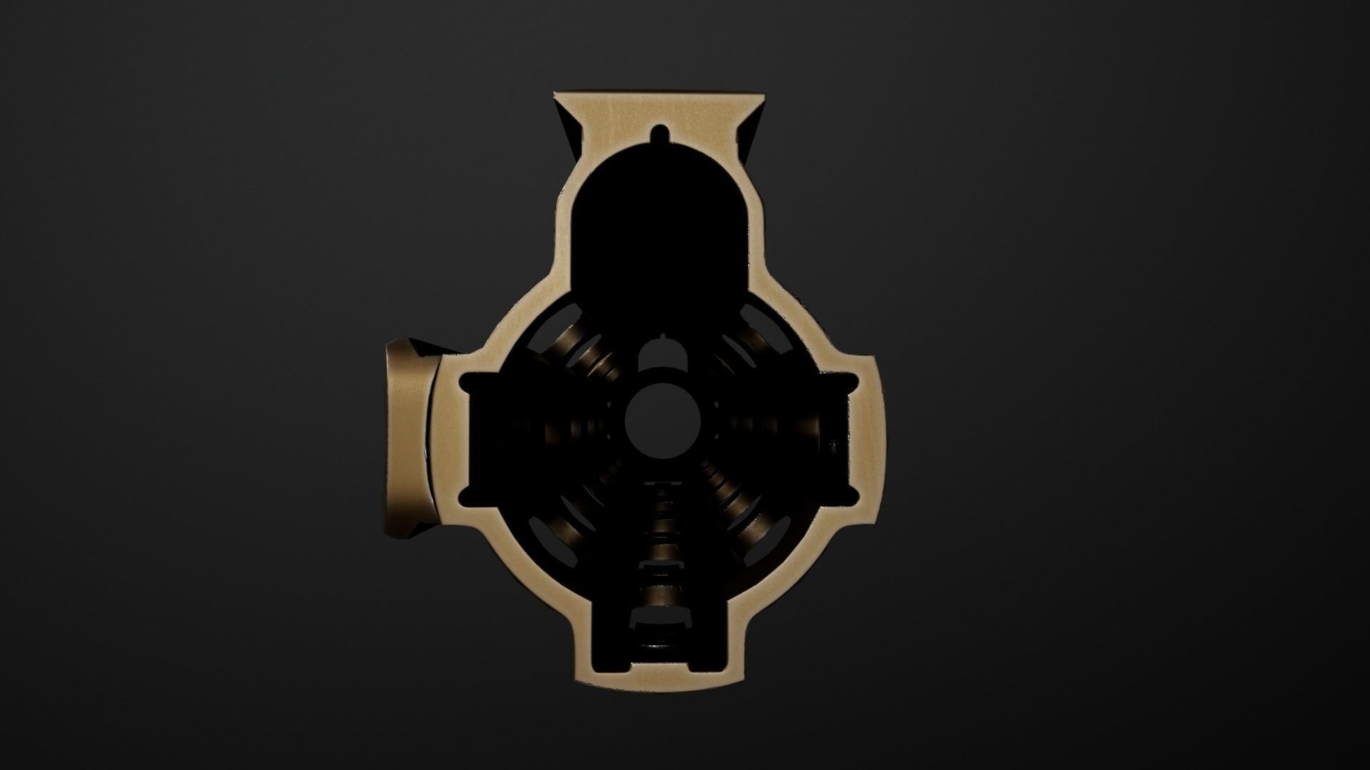 Geissele Super Modular Rail HK416 Handguard Low-poly 3D model_22