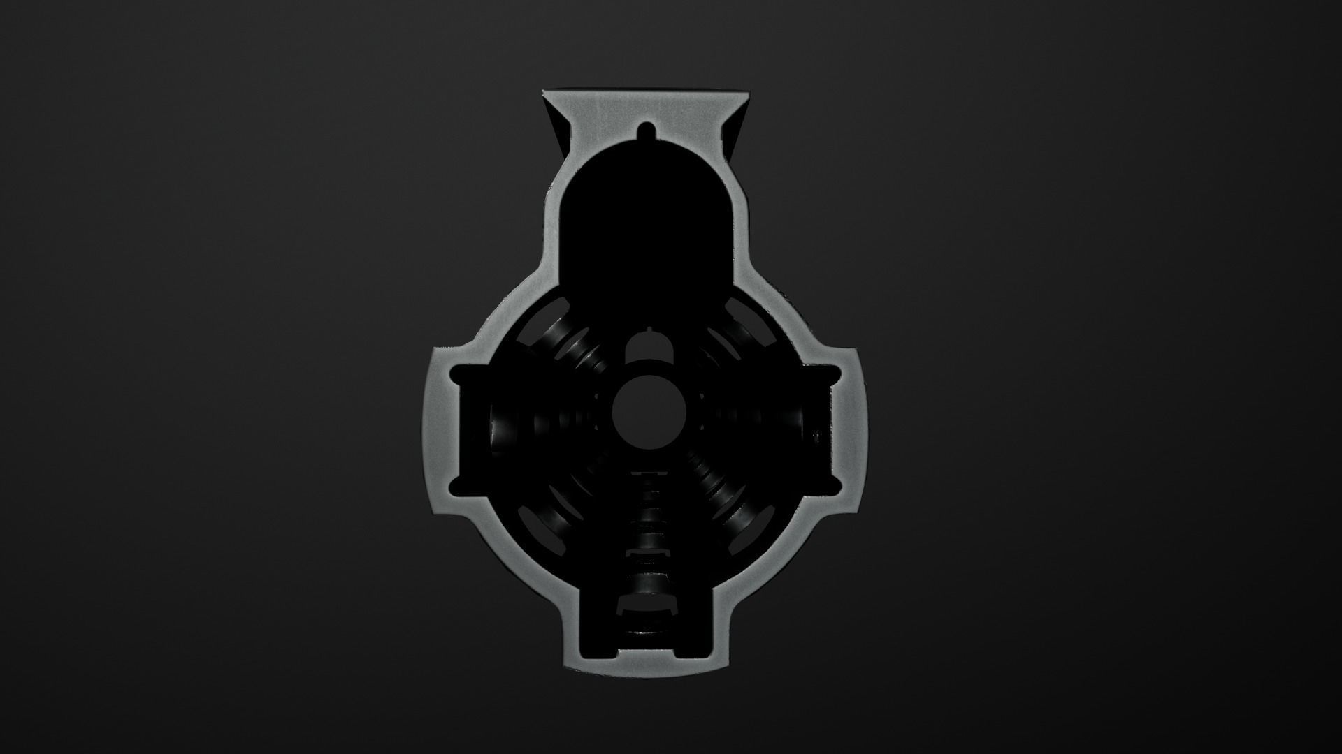 Geissele Super Modular Rail HK416 Handguard Low-poly 3D model_19