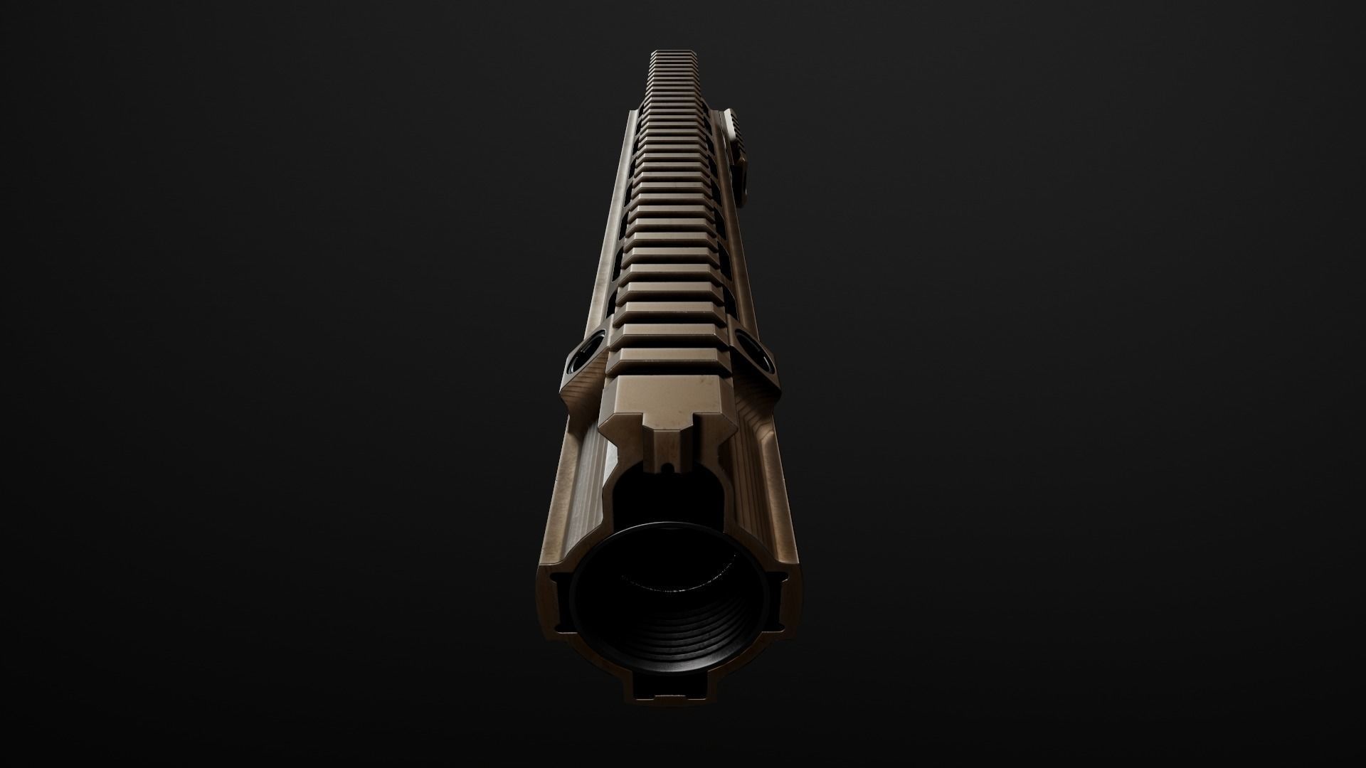 Geissele Super Modular Rail HK416 Handguard Low-poly 3D model_42