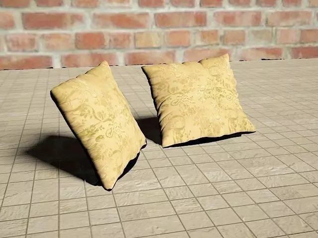 Pillows two Free 3D model_0