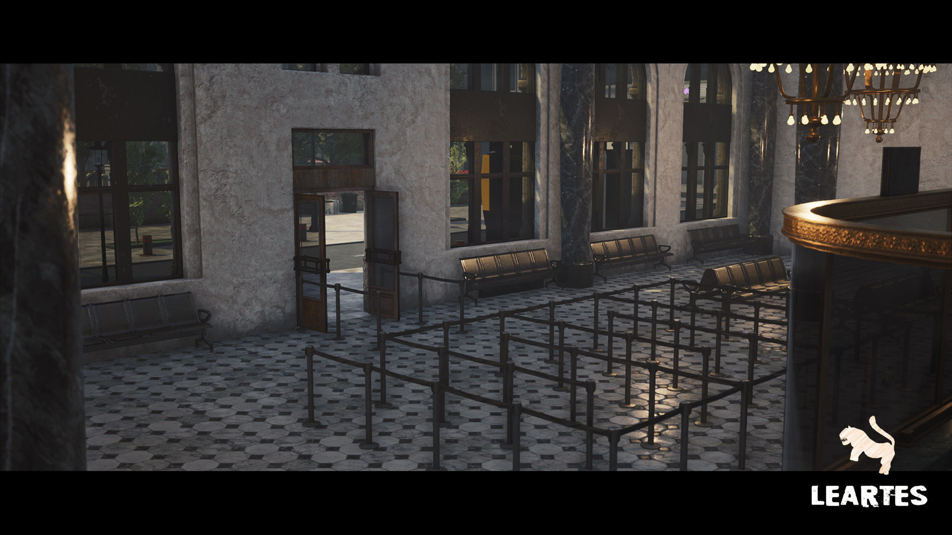 Modern City Downtown with Interiors Megapack - Buildings Low-poly 3D model_19