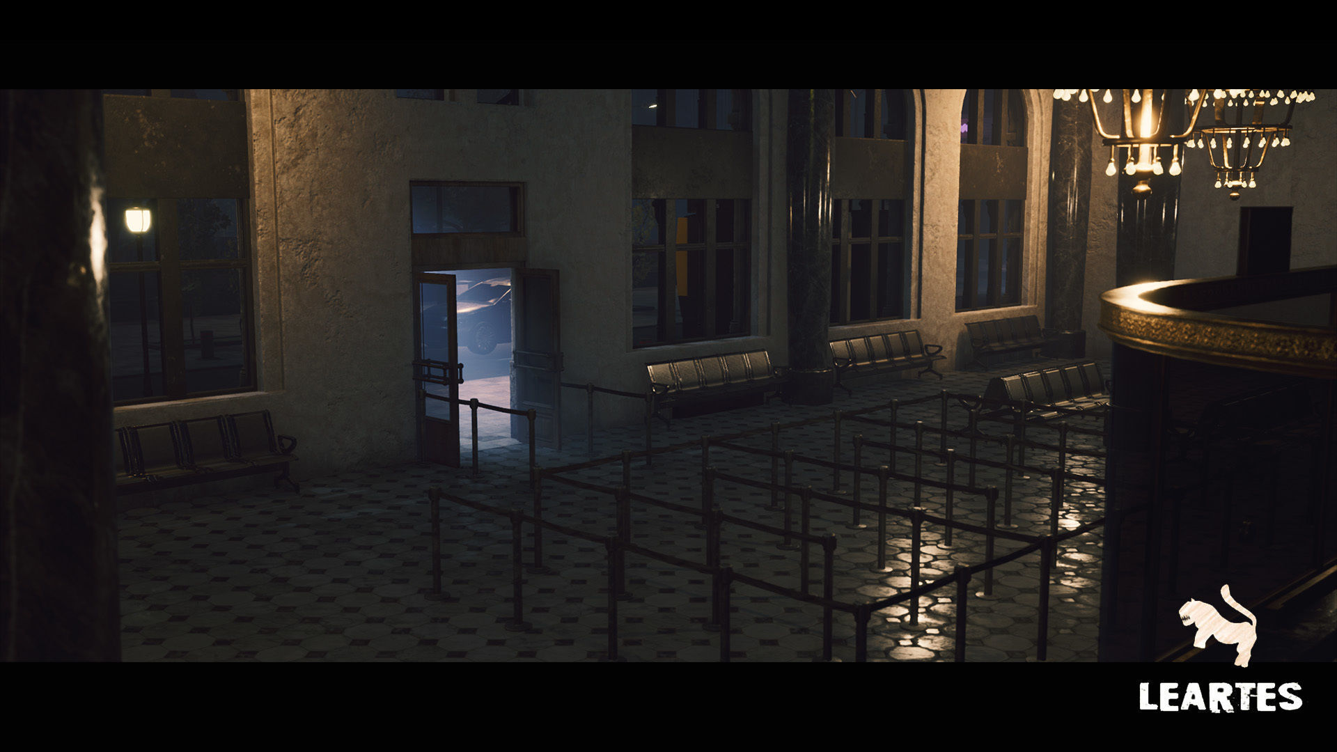 Modern City Downtown with Interiors Megapack - Buildings Low-poly 3D model_32