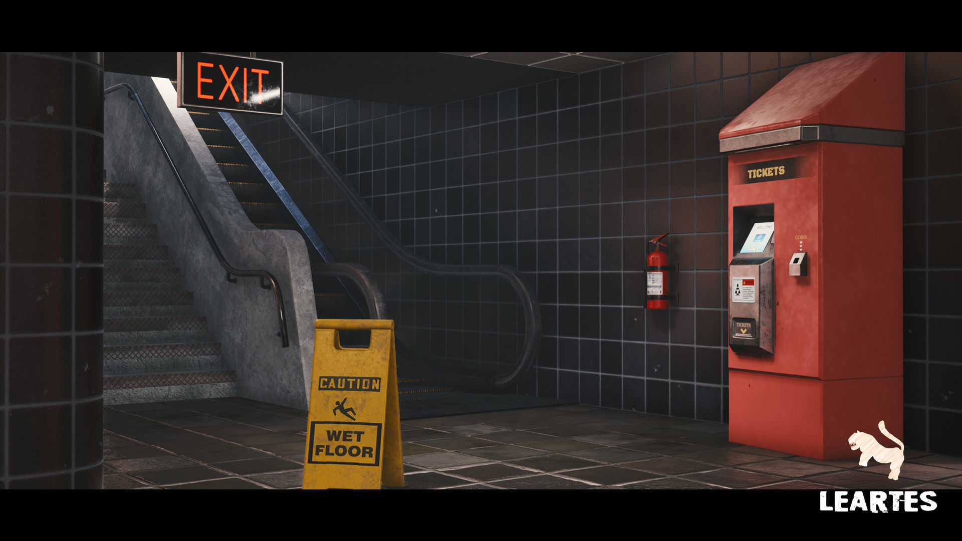 Modern City Downtown with Interiors Megapack - Buildings Low-poly 3D model_18