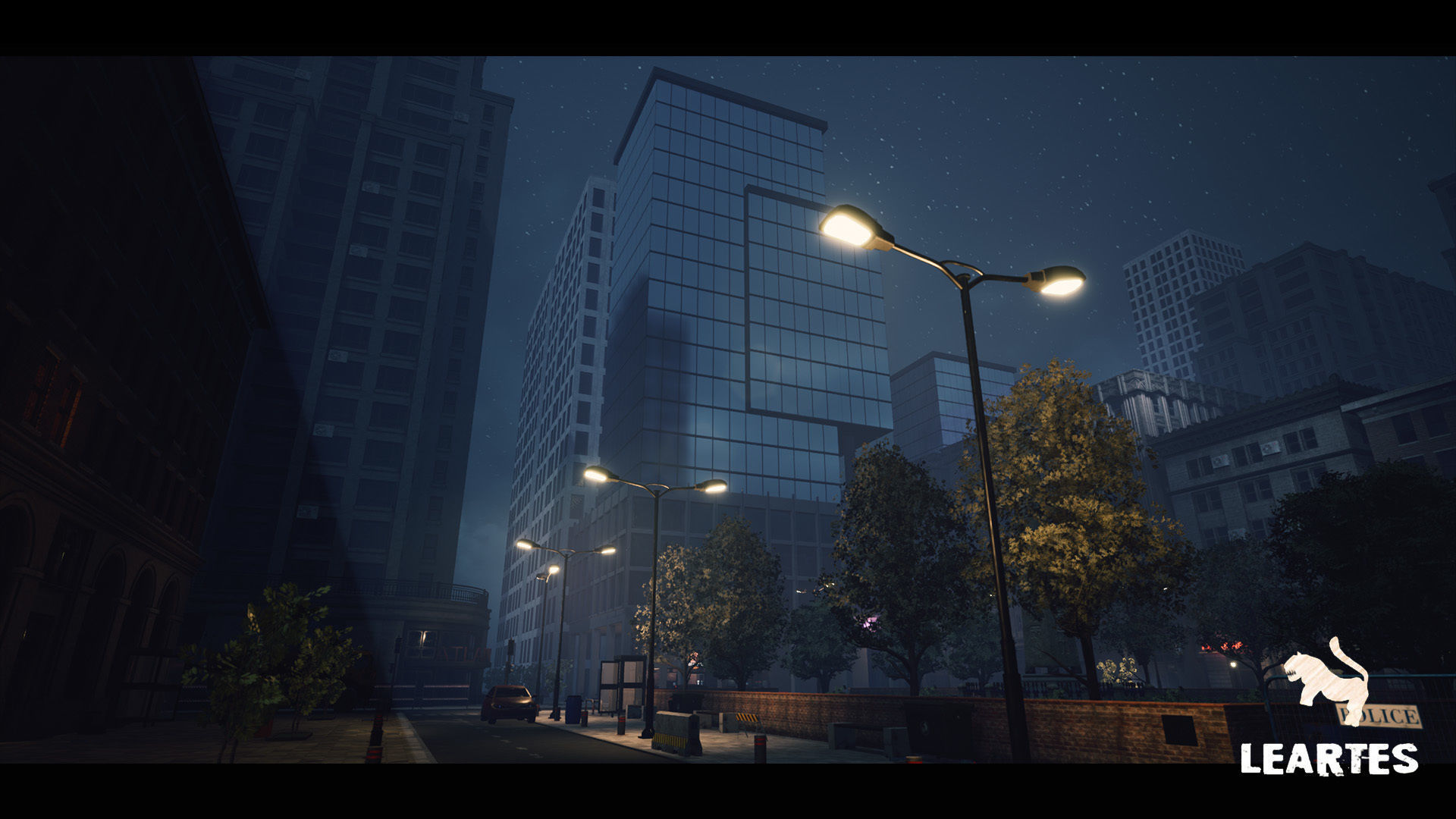 Modern City Downtown with Interiors Megapack - Buildings Low-poly 3D model_26