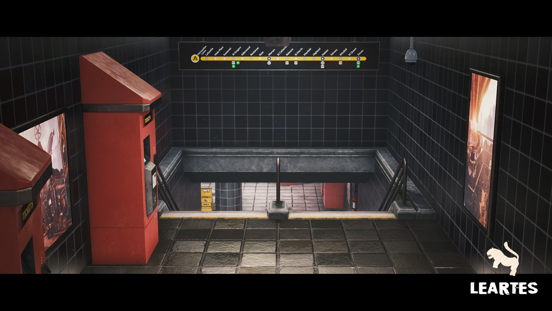 Modern City Downtown with Interiors Megapack - Buildings Low-poly 3D model_21