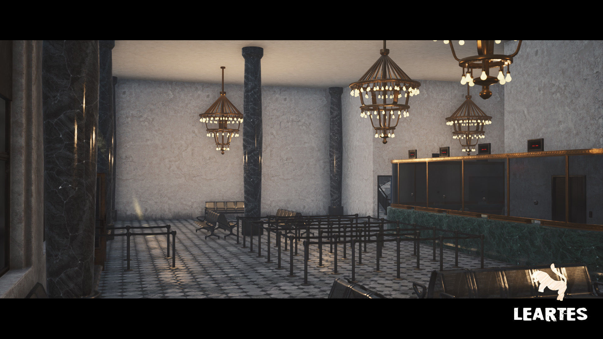 Modern City Downtown with Interiors Megapack - Buildings Low-poly 3D model_17