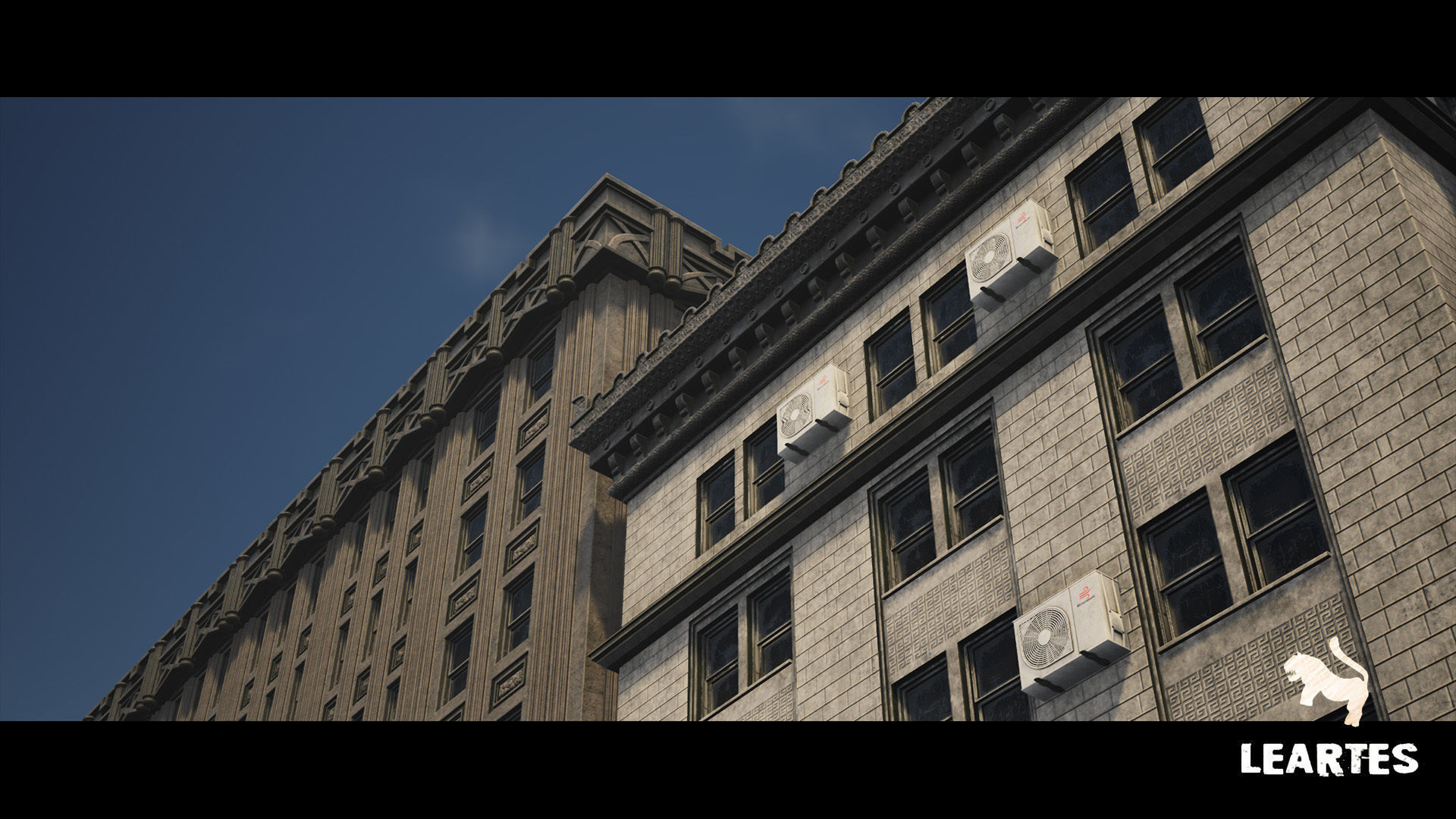 Modern City Downtown with Interiors Megapack - Buildings Low-poly 3D model_14