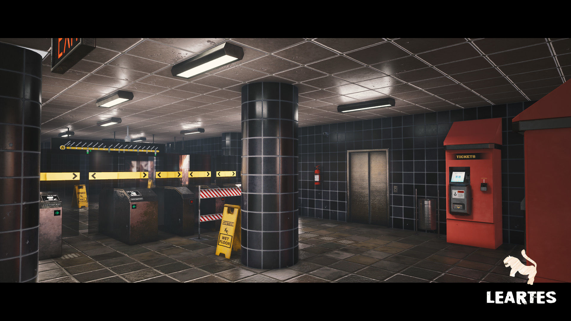 Modern City Downtown with Interiors Megapack - Buildings Low-poly 3D model_20