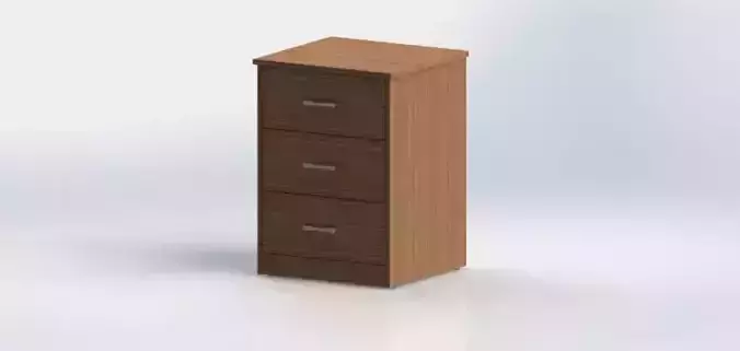Nightstand V1 - 3 Drawers