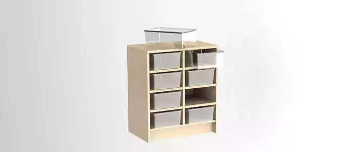 Drawer storage cabinet with drawers