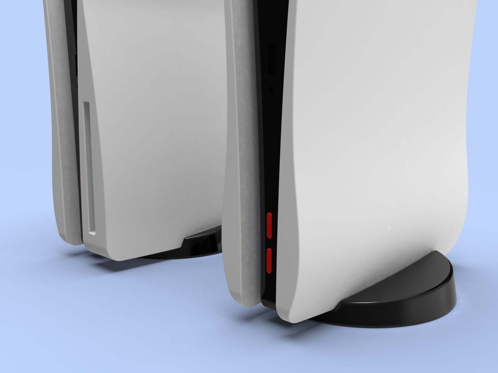 The case is different from the original PS 5 case 3D print model_5