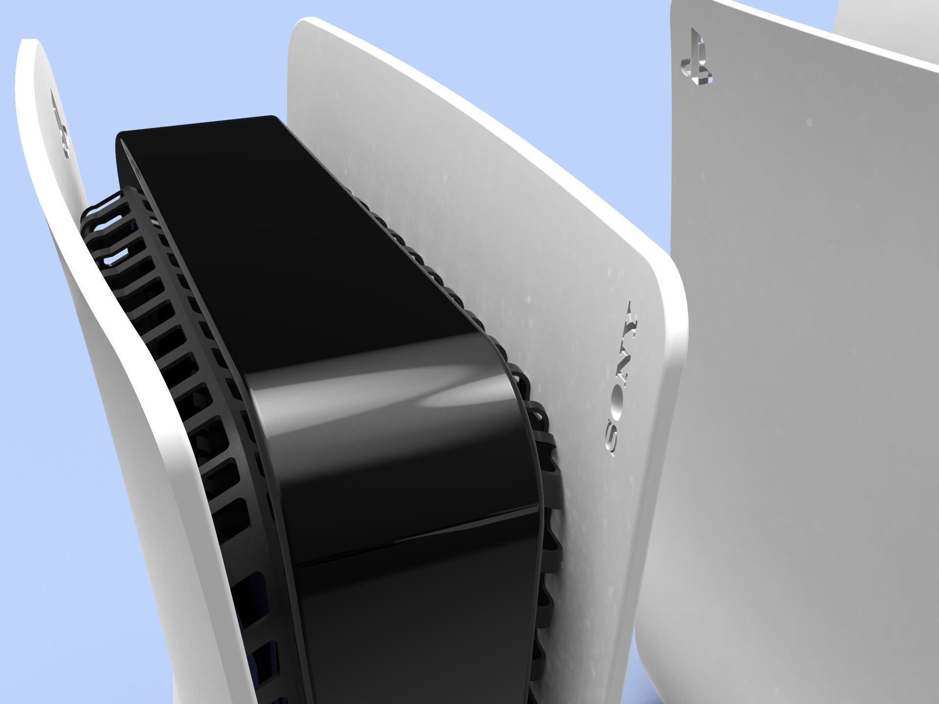 The case is different from the original PS 5 case 3D print model_8