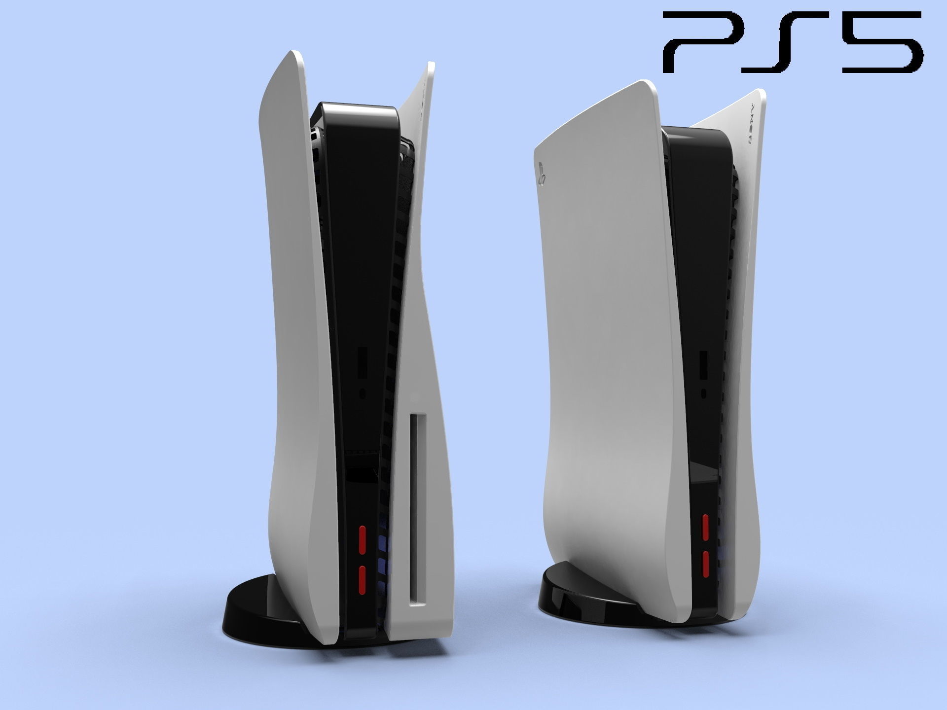 The case is different from the original PS 5 case 3D print model_2