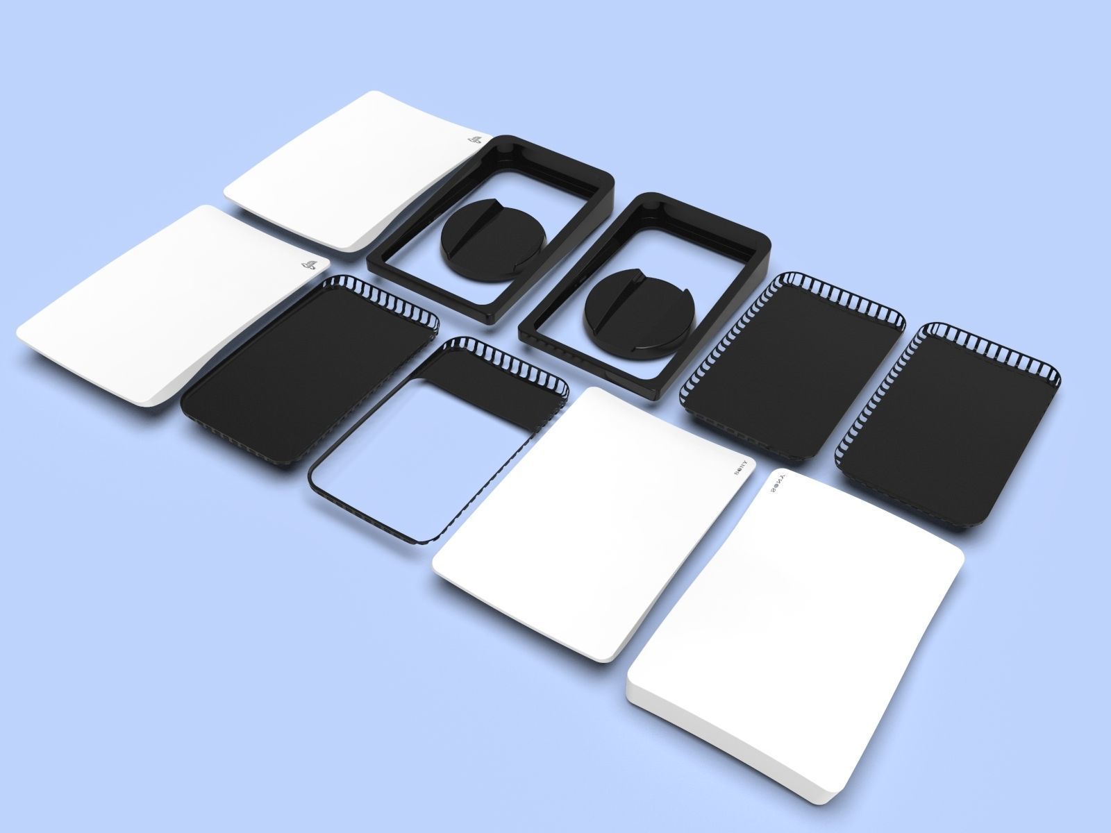 The case is different from the original PS 5 case 3D print model_7