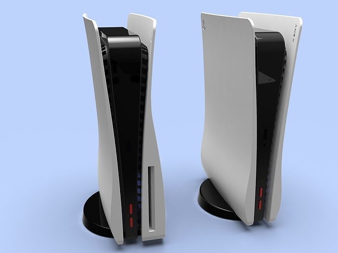 The case is different from the original PS 5 case 3D print model