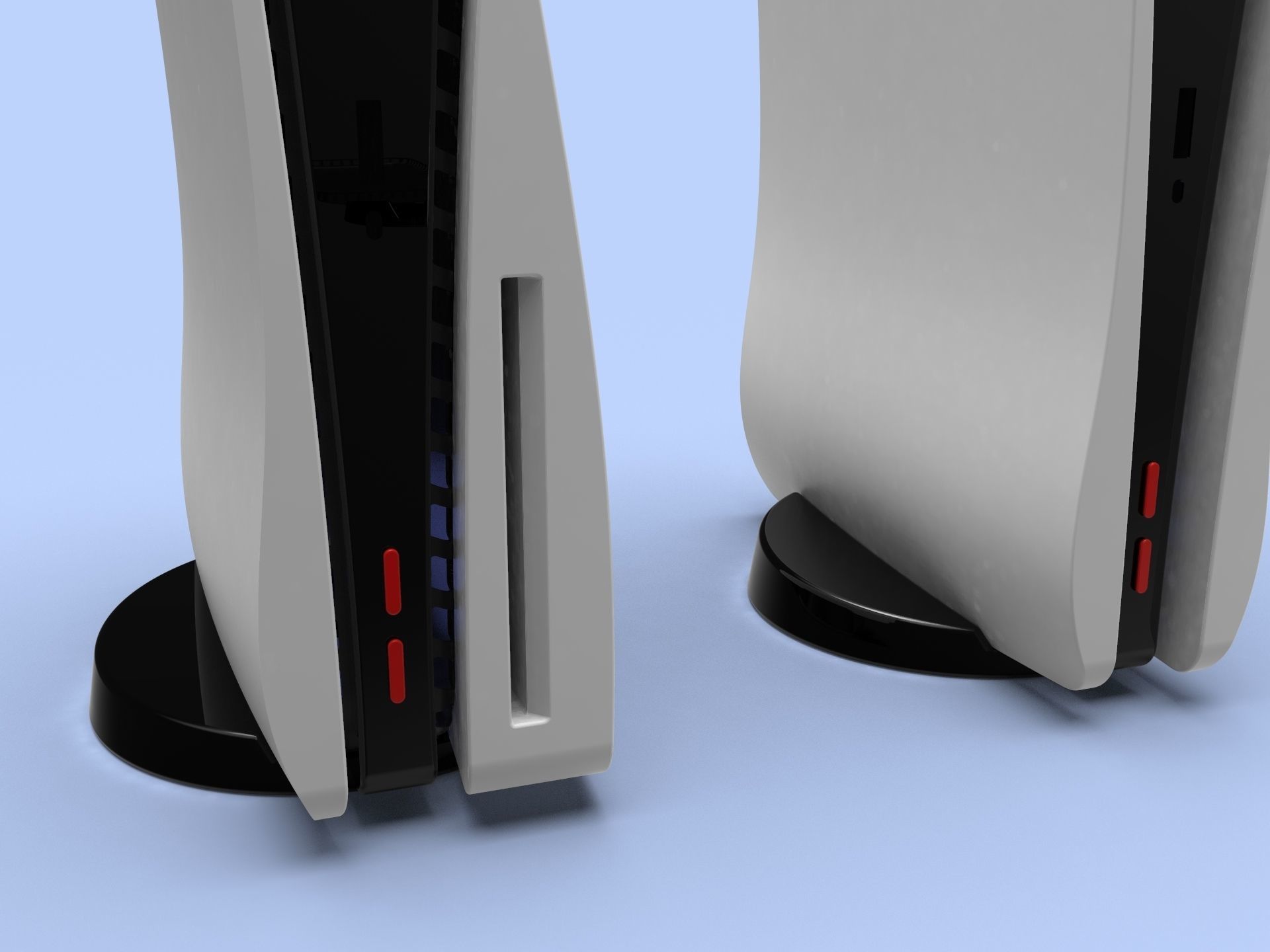 The case is different from the original PS 5 case 3D print model_9