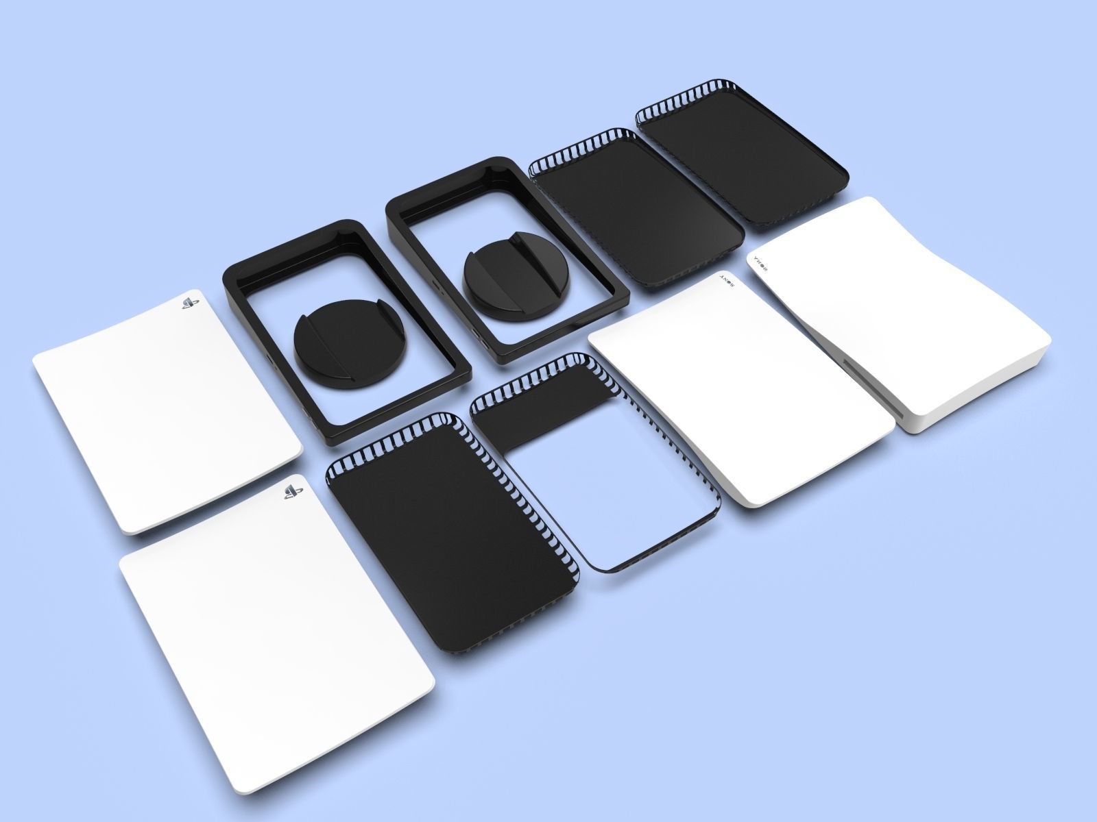 The case is different from the original PS 5 case 3D print model_6