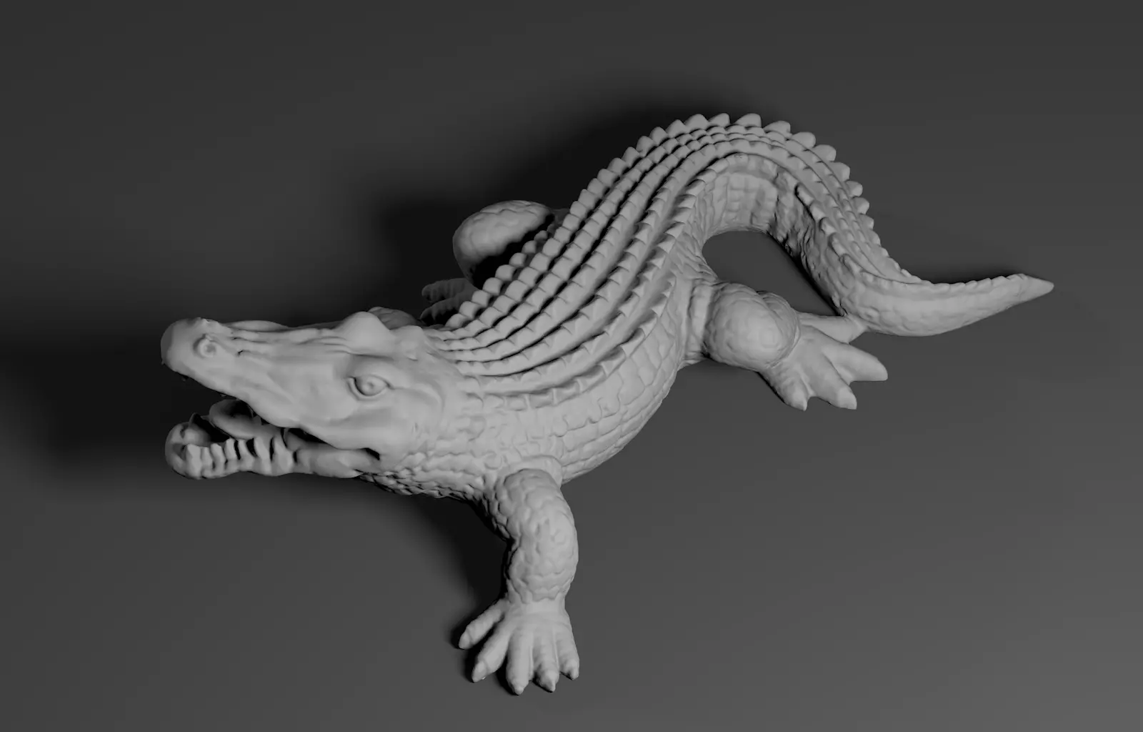 Alligator Crocodile  3D model_0