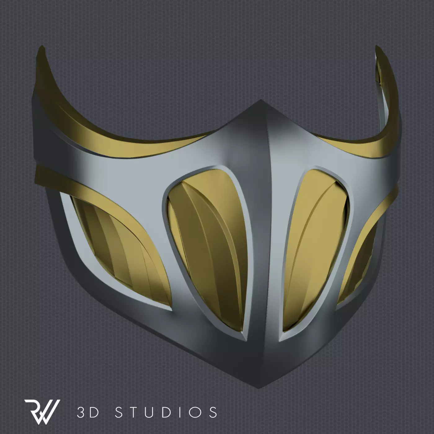 MK11 Scorpion Mask V6 - STL File 3D print model_0