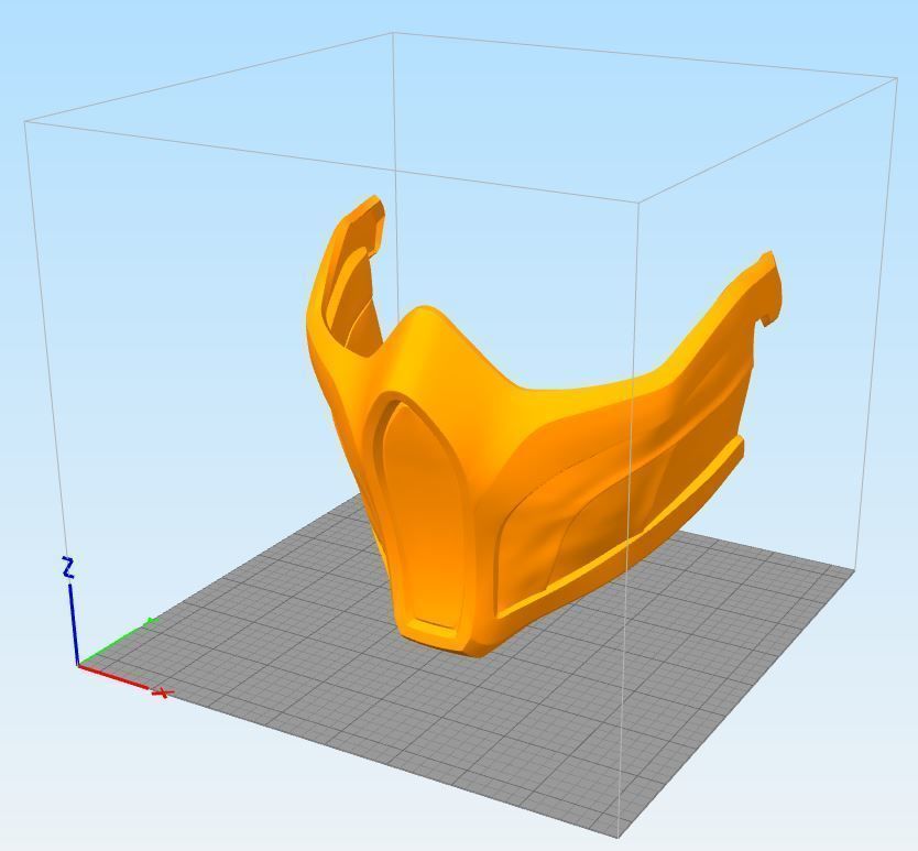 MK11 Scorpion Mask V7 - STL File 3D print model_5