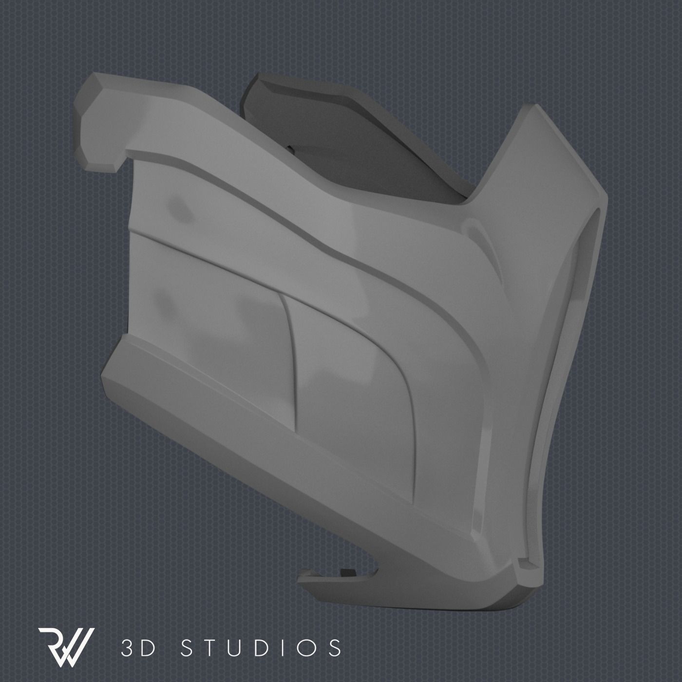 MK11 Scorpion Mask V7 - STL File 3D print model_13