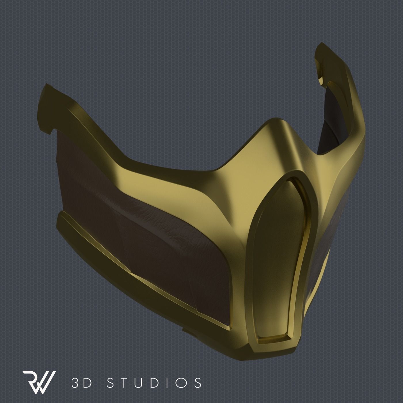 MK11 Scorpion Mask V7 - STL File 3D print model_9