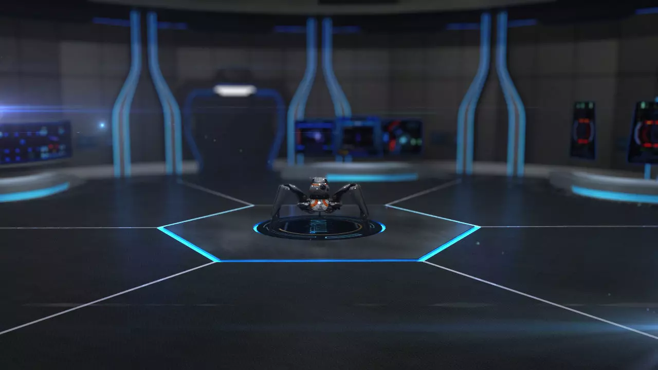 Robots in the technology scene 3D model_0