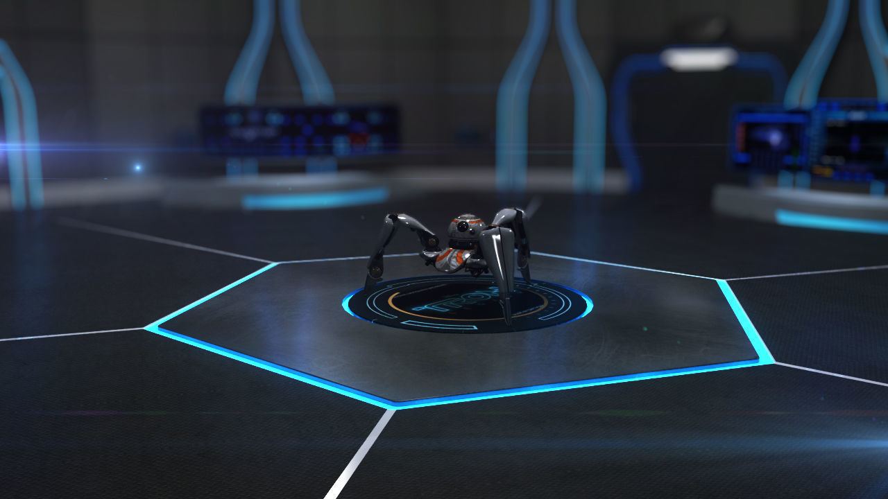 Robots in the technology scene 3D model_1