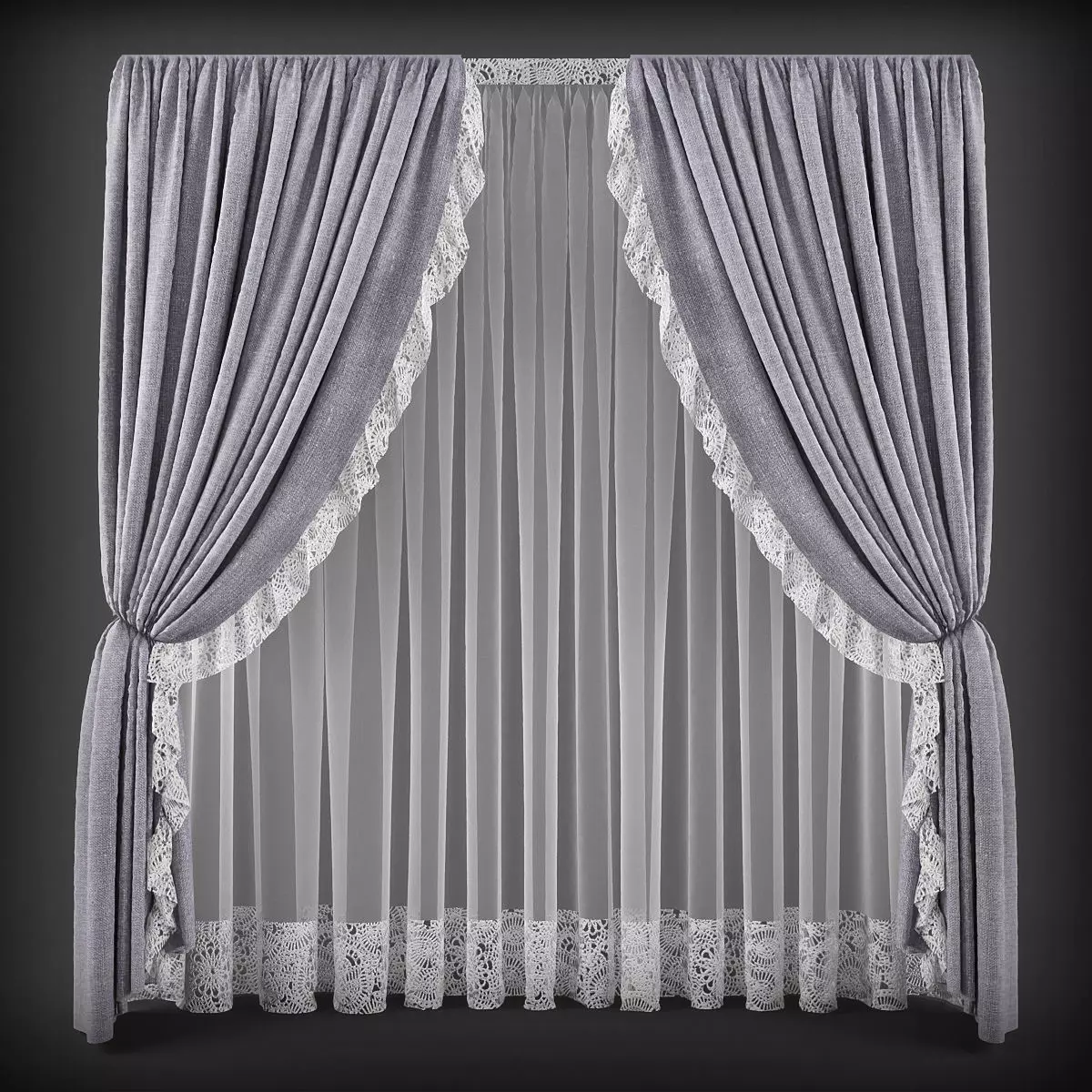 Curtain 3D model 92 3D model_0