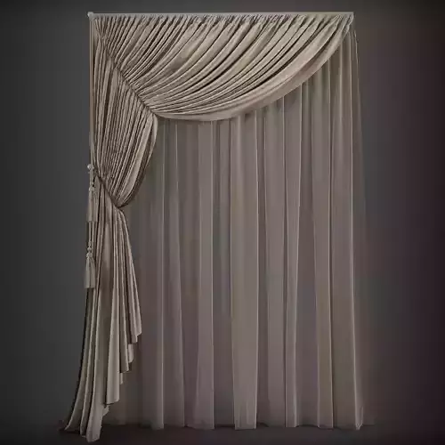 Curtain 3D model 93