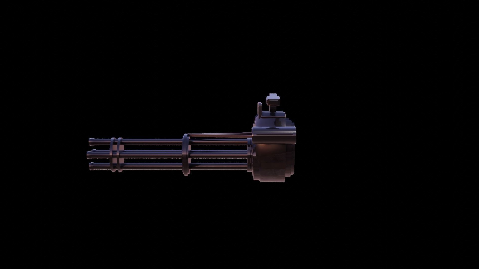 Machine gun Free 3D model_1