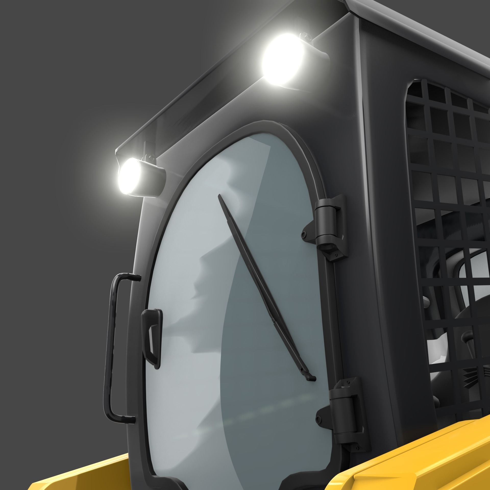 Realistic Skid Steer Loader 3D Model PBR Game Ready Free 3D model_13