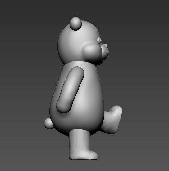 cartoon bear Free 3D print model_1