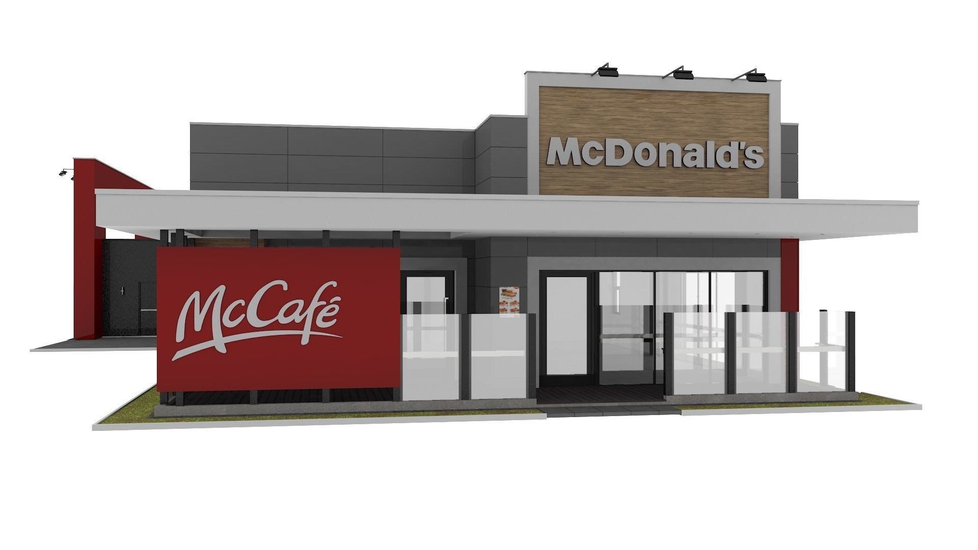 McDonalds Drive Thru 3D model_2