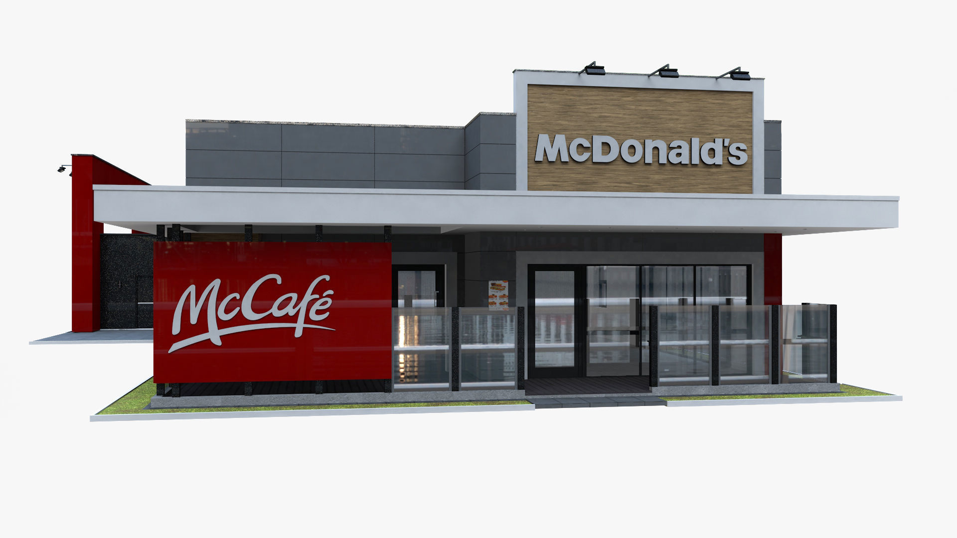 McDonalds Drive Thru 3D model_10