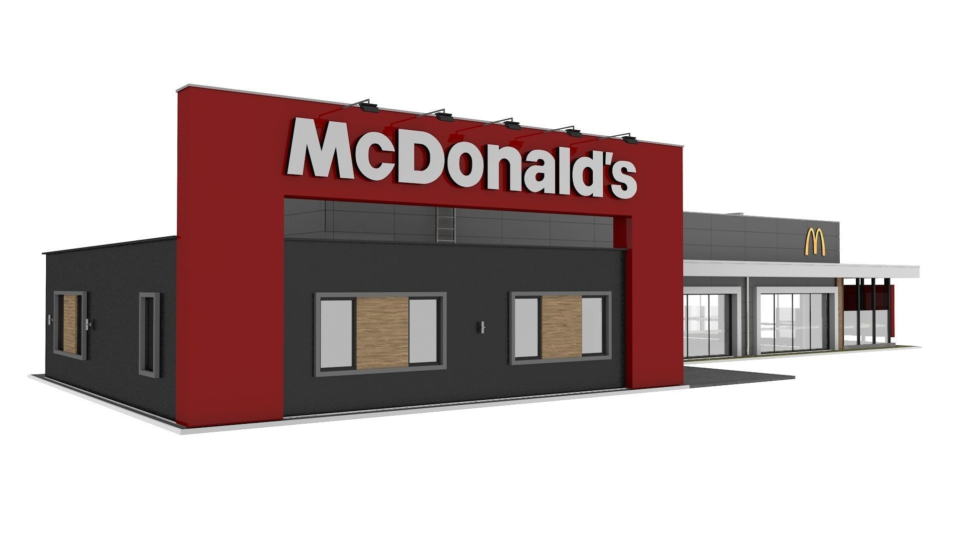 McDonalds Drive Thru 3D model_7