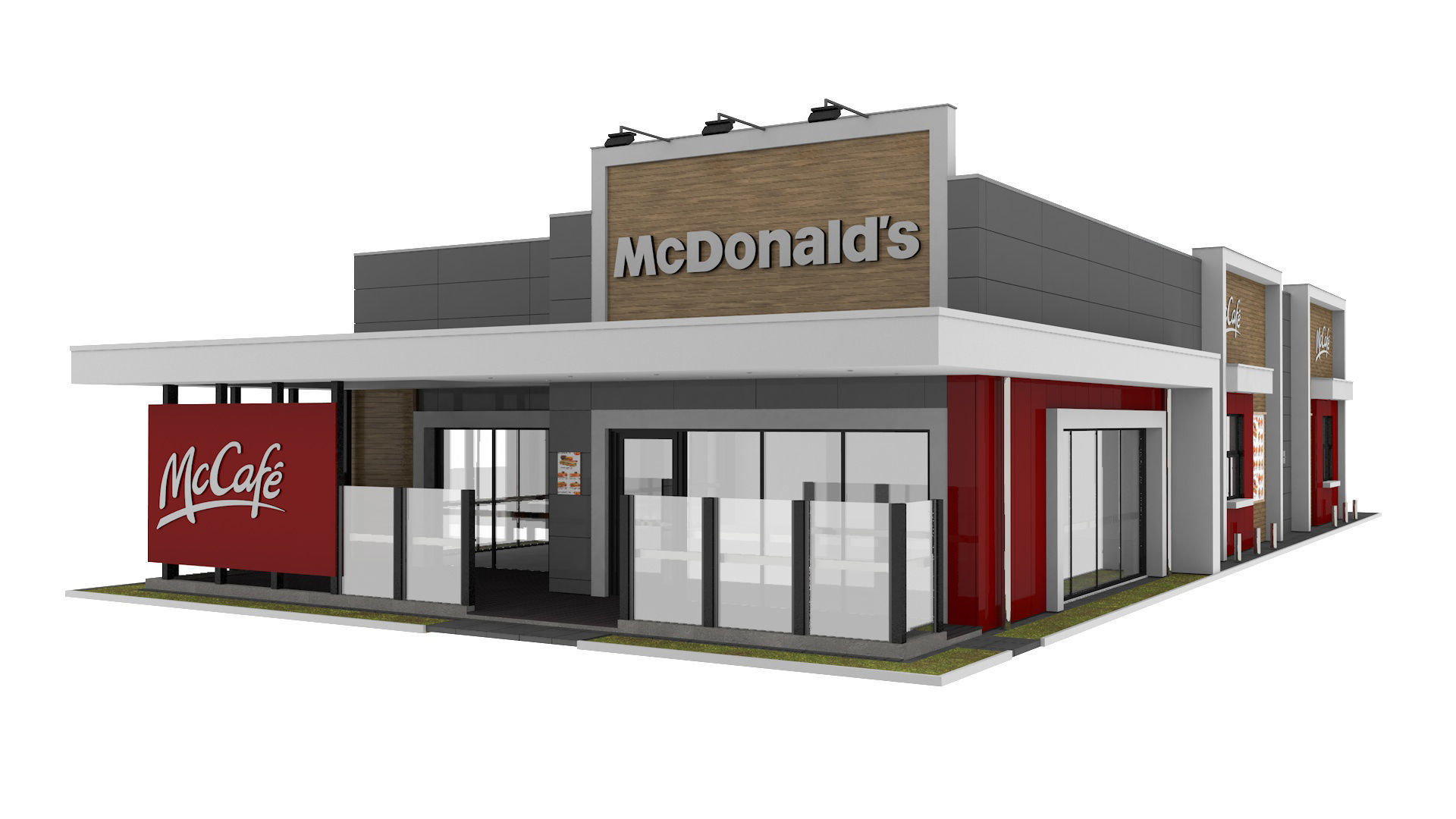 McDonalds Drive Thru 3D model_3